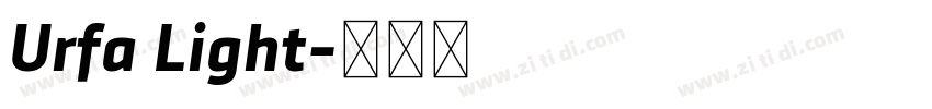 Urfa Light字体转换